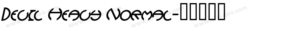Devil Heavy Normal字体转换